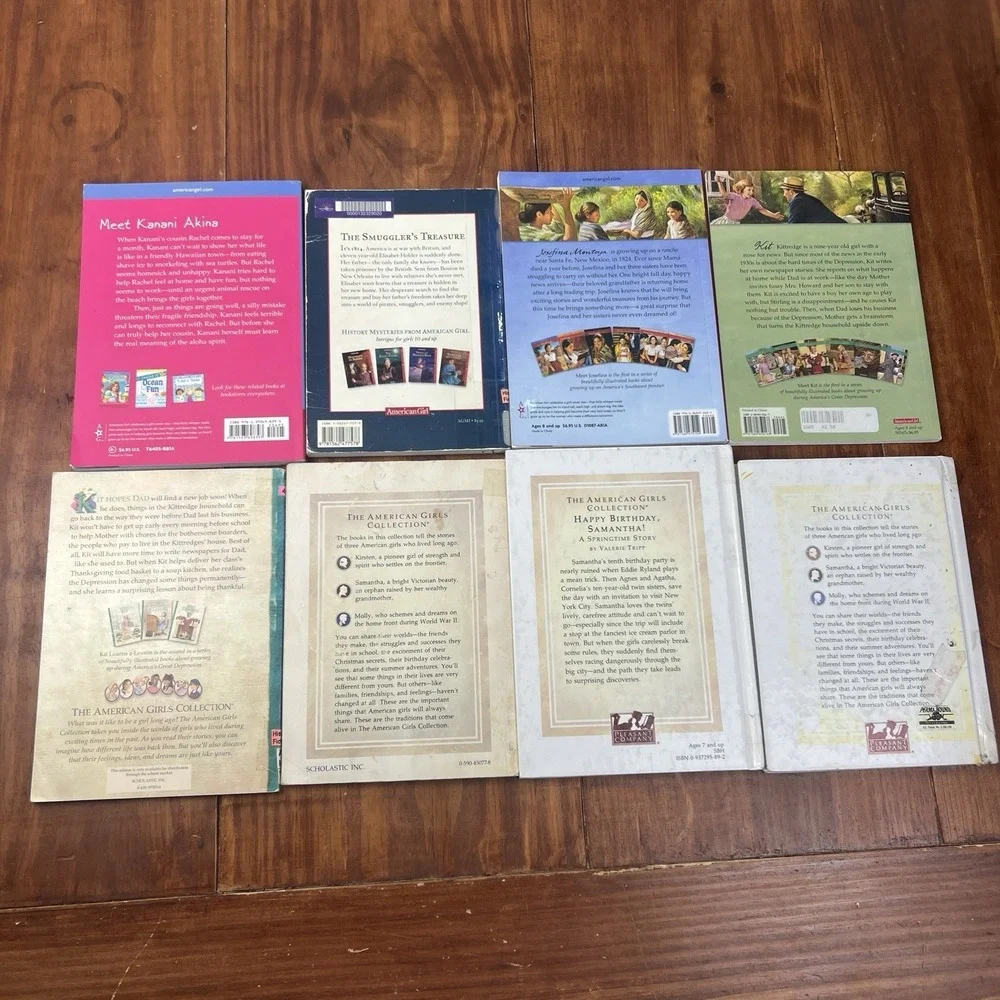 American Girl Book Lot 8 Kanani Kit Molly Samantha Josefina History Books